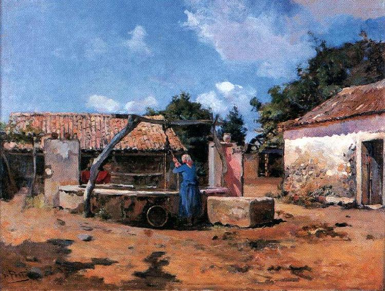 Antonio Carvalho de Silva Porto Na cisterna china oil painting image